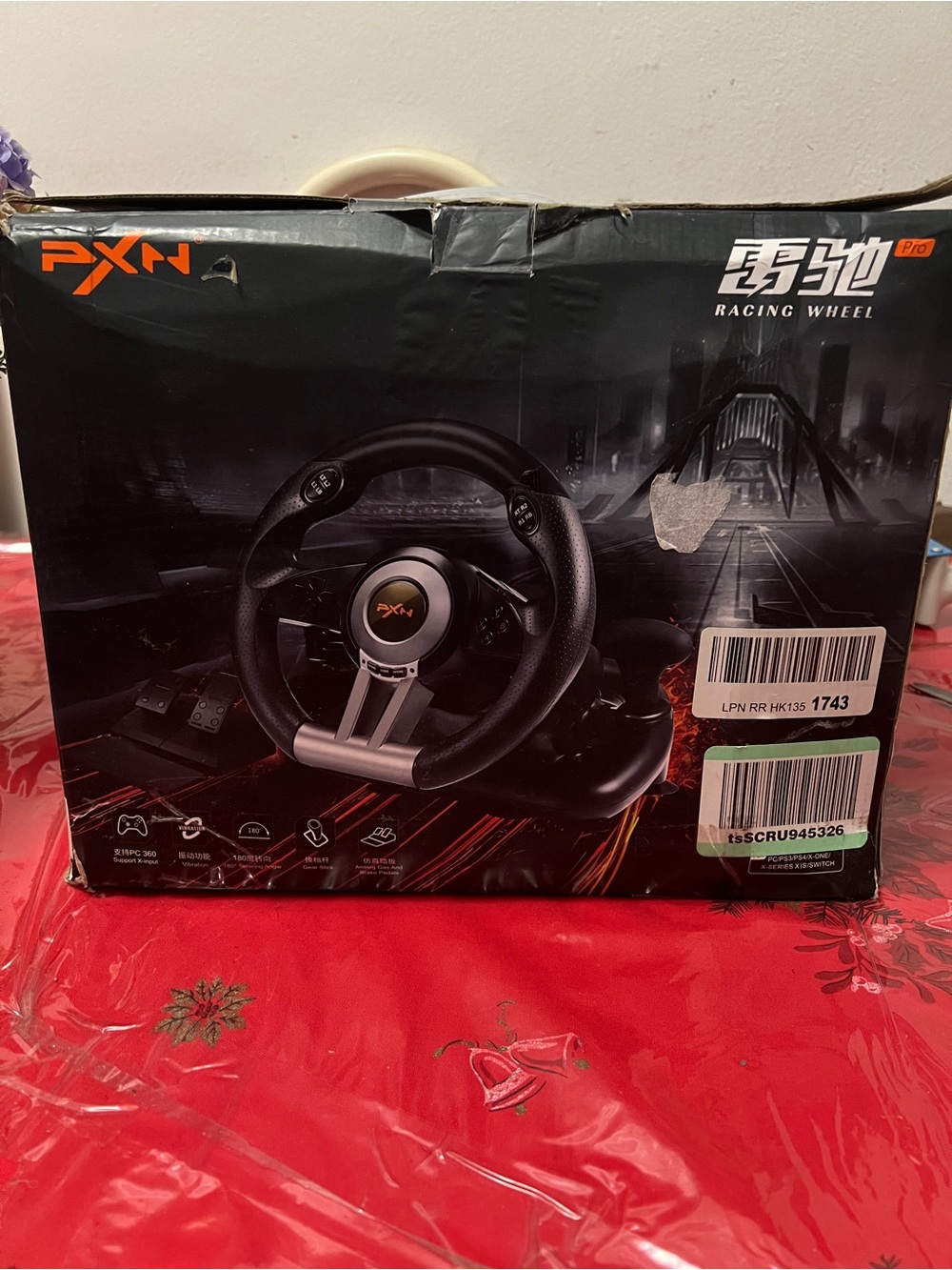 PXN V3 Pro gaming steering wheel With Pedals 180 degree For PS3 PS4 Xbox Switch
